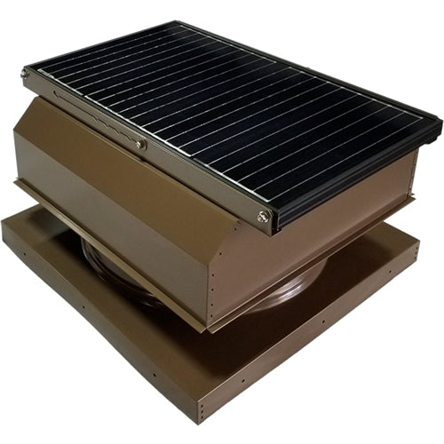 Attic Breeze Gen3 AB-4543A > 45 Watt Solar Attic Fan - Curb-Mount - Attached Panel