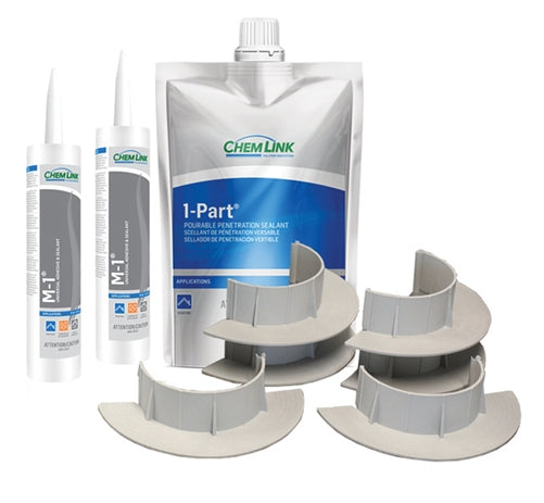Chemlink F1354 > Solar penetration seals, Low-Slope, 4” Diameter E-Curb Round Kit - 4 Curbs
