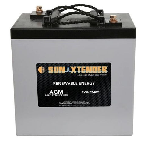 Concorde PVX-2240T - 6 Volt 224 Amp Hour AGM Battery