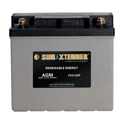 Concorde 12 Volt 34 Amp Hour Sun Xtender Battery - PVX-340T
