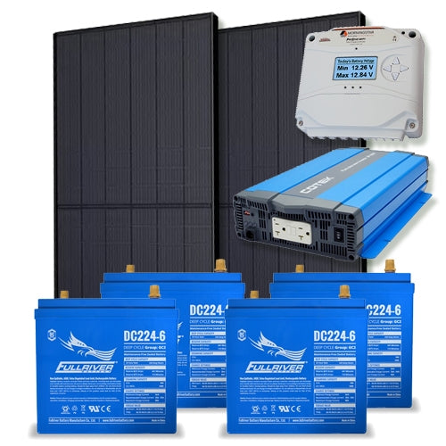 EcoDirect Off-Grid System 2.4kWhs V2 > DIY Small Off Grid System Kit - 2.4 kWhs of usable power - DIY Solar