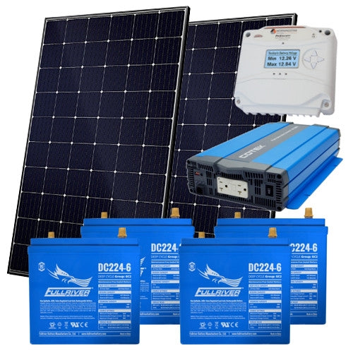 EcoDirect Off-Grid-System-2.4kWhs > DIY Small Off Grid System Kit - 2.4 kWhs of usable power - DIY Solar