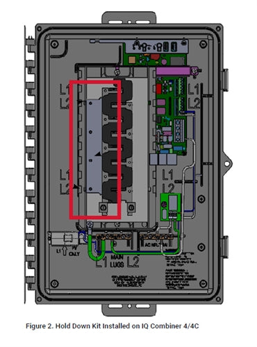 Enphase X-IQ-NA-HD-125A > Hold Down Kit for IQ Combiner 4/4C