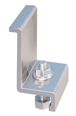 IronRidge End Clamp J, 1.65" Mill 4 Piece Kit, 29-7000-165