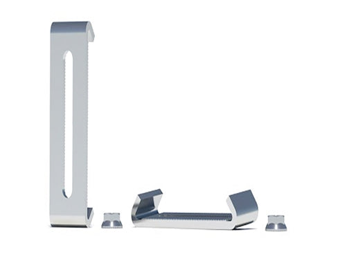 IronRidge BX-BCL-M1 > BX Bottom Clamp, Mill Finish with 5/15" Flange Nut - 1 Unit