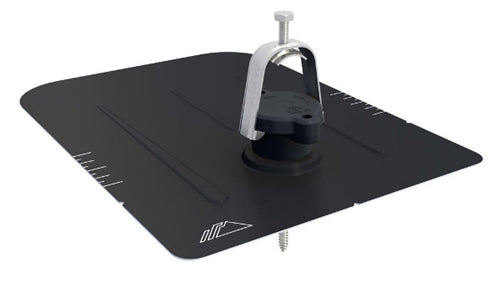 IronRidge FM-CM-001-B > Conduit Mount Flashing, Black Finish - 1 box of 4 flashings