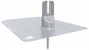 IronRidge FM-FF2-001 > Flashing - Flashfoot2 kit with Cap-foot, Mill Finish - 1 box of 4 flashings