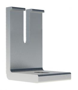 IronRidge FM-LFT-003 > UFO Series Slotted L-foot - Mill Finish - 4 Pack