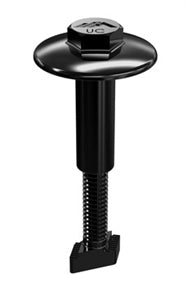 IronRidge UFO-CL-001-B > Universal Fastening Object - Universal Bonding Module Clamp - Black Finish - 4 Piece Kit