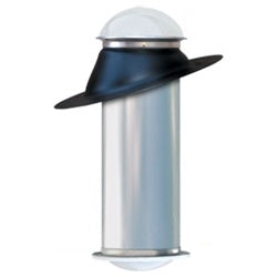 Natural Light 10KFW-F > 10 INCH Skylight / FLAT Roof / ALUMINUM Flashing / WHITE Diffuser - FLAT