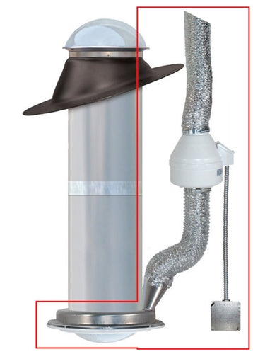 Natural Light Bathroom Exhaust Fan - 10" - SVF