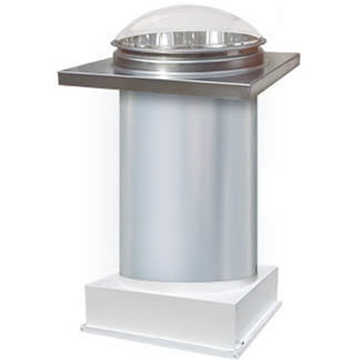 Natural Light 21KTFW > 21 INCH Skylight / FLAT Roof / TRANSITION BOX / WHITE Diffuser