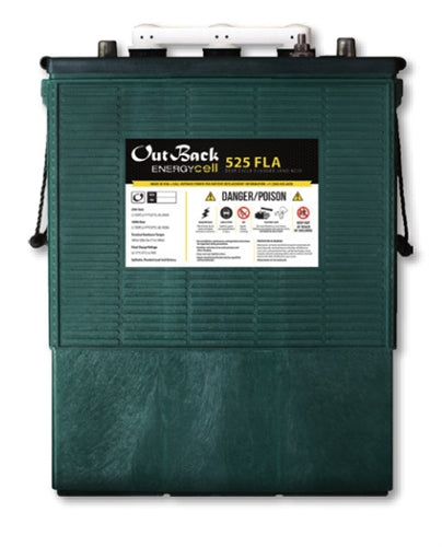 Outback Power EnergyCell 525FLA > 445 Amp Hour 6 Volt L-16 Flooded Battery