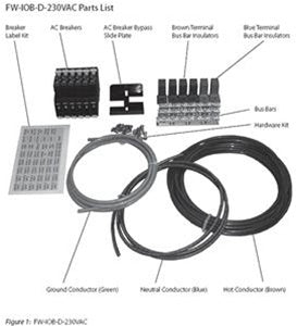 OutBack 30 Amp 230 VAC Flexware Bypass Assembly - FW-IOB-D-230VAC