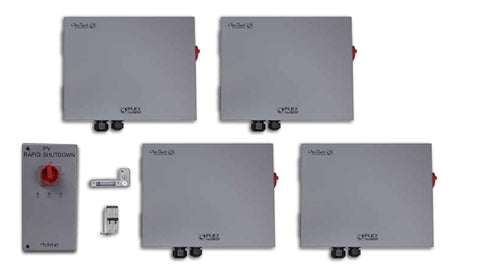 OutBack Power ICSPlus-4 > FLEXware ICS Plus Package - Complete rapid shutdown and arc fault system for 4 combined circuits