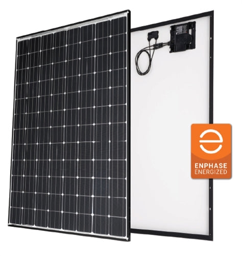 Panasonic VBHN330SA17E > 330 Watt AC Solar Panel with Enphase IQ7X 320 Watt Micro Inverter - Black 40mm Frame