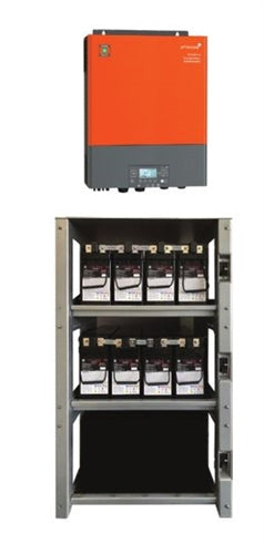 Phocos 5kW Any-Grid Inverter with 10kWh Usable Battery Storage Bundle