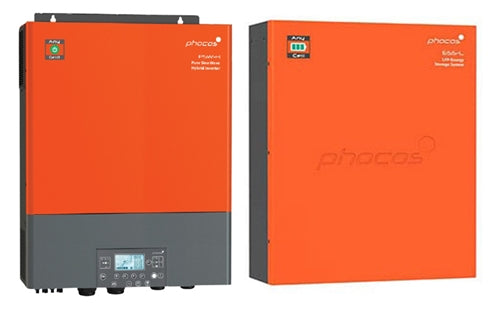 Phocos 6.5kW Any-Grid-Any-Cell Combo > 6.5kW Any-Grid Inverter with 5.12kWh AnyCell Battery Storage Bundle