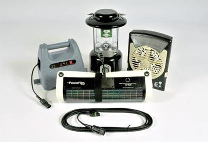 PowerFilm PowerPack + Plus - Solar Powered Portable Lighting and Climate Kit