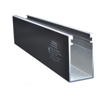 ProSolar R-130-2.0B > 130 Inch Roof Trac Rail / 2.0 IN Deep - Black - Quantity 1