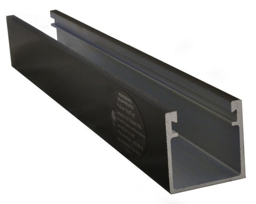 ProSolar R-172DBLACK > 172 Inch Deep Support Rail / 2.0 Inch Deep - Black - Quanity 1