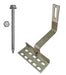 QuickBOLT 17587 > 90° All Tile Roof Hook with Slots Kit - 8mm Height with 5/16" x 3" Mounting Screws - 10 Hooks and 20 Screws