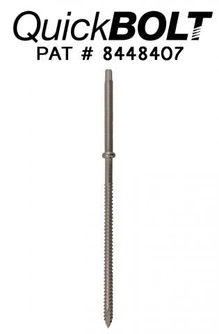 QuickBOLT 17686 > 5/16 X 9" QuickBOLT Type 304 Stainless Steel - Qnty 25 Bolts