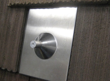 QuickMount Flat Tile Mount x 12 - Clear Anodized Finish - QMFTM C