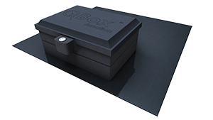 Quick Mount PV QMQB-J1-B > QBox, Flashed Junction Box for Comp Shingle Roofs - Bronze Finish