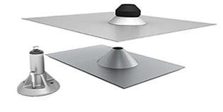 Quick Mount PV QMSFT-A-1 > QBase Standard Flat Tile Mount - Mill Finish