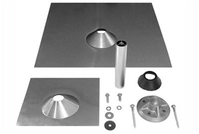 QuickMount Universal Flat Tile Mount x 1 - Mill Finish - QMUTM A