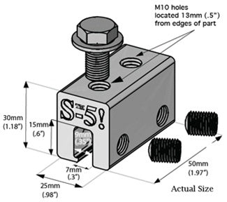 S-5! Clamp, Size E, fits Butler roof with rolled top seam, S-5-E