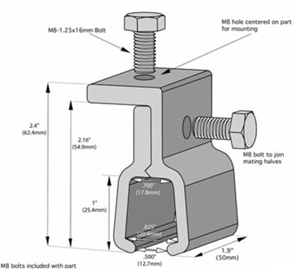 S-5! Clamp, Size K, fits KlipRib or roofs with lapped rib - S-5-K mini