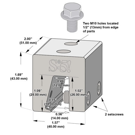 S-5! Size N > Clamp for ColorGuard > S-5-N