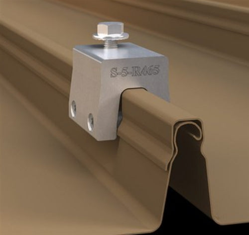 S-5!  > Standing Seam Clamp Two Set Screws, 0.74 INCH Jaw Width - S-5-R465 Clamp