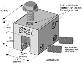 S-5!  S-5-U > Universal Clamp with 8mm bolt