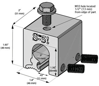 S-5! Clamp Size Z, for metal roofs with "bulb" seams - S-5-Z