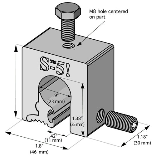 S-5! Clamp Size Z, for metal roofs with "bulb" seams - S-5-Z-mini
