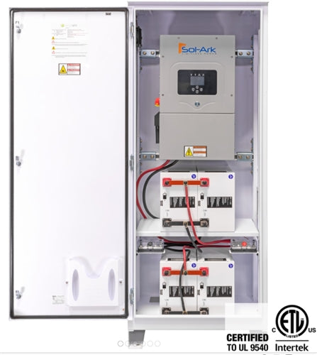 SimpliPhi AccESS A-4PHI-SA-12 > 15.2kW total capacity with Sol-Ark 12kW Inverter - 4x PHI 3.8 Batteries > 3.8kWh 48 Volt LFP Batteries