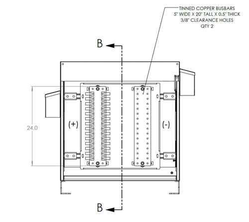 SimpliPhi BOSS.6-Combiner-2000 > 2000A Battery Combiner - Outdoor Rated