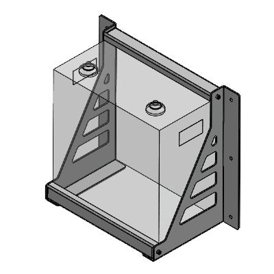 SimpliPhi Bracket PHI 3.8 KWH > Mounting Bracket for SimpliPhi PHI 3.8 Batteries