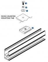 SnapNRack 242-92091 > Microinverter / Optimizer Attachment Kit with WEEB