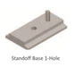 SnapNrack 242-00017 > Ultra Rail Standoff Base - 1 Hole / Clear Finish