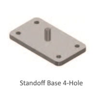 SnapNrack 242-00018 > Ultra Rail Standoff Base - 4 Hole / Clear Finish