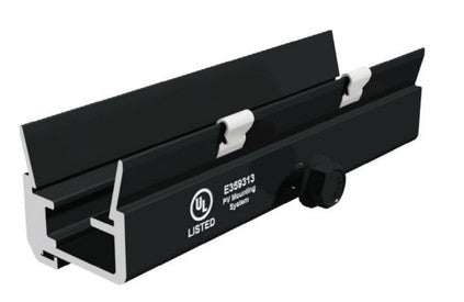 SnapNrack UR-40 242-01214 > Ultra Rail Splice for UR-40 Rail - Black Finish - 1 Unit