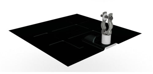 SnapNrack 242-02106 > Conduit Clamp and Flashing Kit for Composition Roofs - Black Aluminum Flashing - Qnty 1