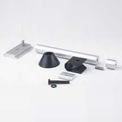 SnapNrack 242-92074 - 12 Inch Standoff / Clear Finish / 6-Hole Base