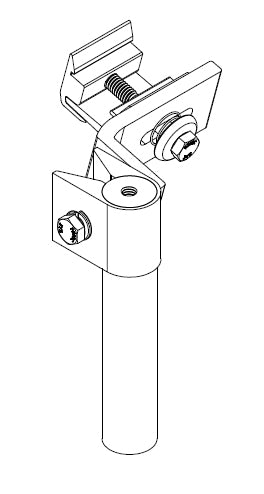 SnapNrack 242-92107 > Ultra Rail Tilt Standoff 10 INCH Rear Leg / Clear Finish
