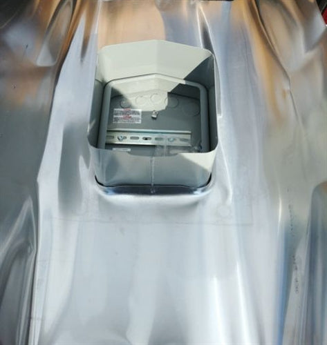 SolaDeck SD-0766-41 AD > AC/DC Enclosure Combiner or pass-thru - for deep tile roof - large 30" soft flashing