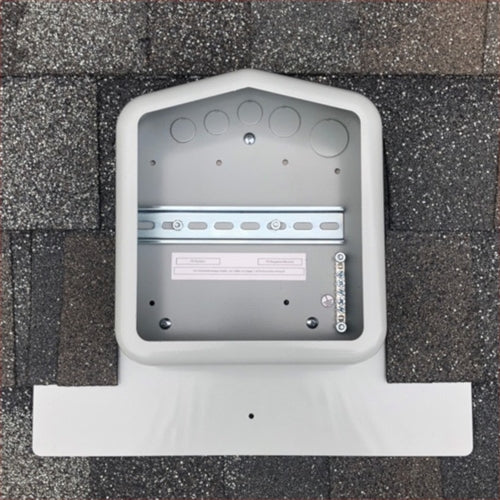 SolaDeck SD-0799-5G > Roof-Mount Enclosure / Combiner or pass-thru - for Composition/Cedar roof - 5 position ground